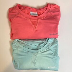 Columbia Summit Valley Long Sleeve Crew Bundle-2 Medium Hiking Shirts